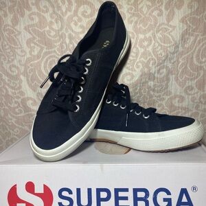 Superga Black and White Sneakers